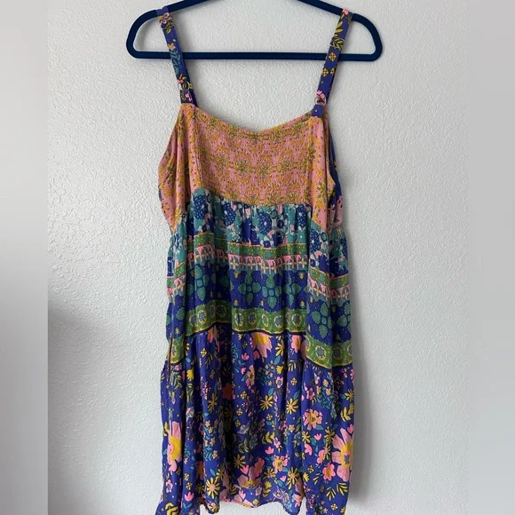 Natural Life Women’s Floral Multicolor Mini Sundress Size XL - Picture 6 of 11